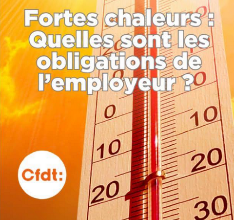 Fortes chaleurs : pour protéger les personnels et les élèves, il faut AN‑TI‑CI‑PER  !!!